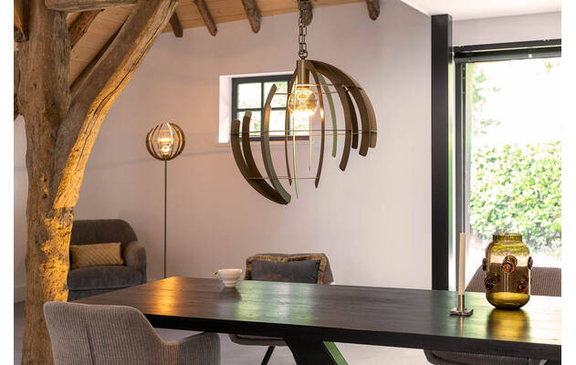 Goossens excellent hanglamp vinnie goud metaal - 8218719-03