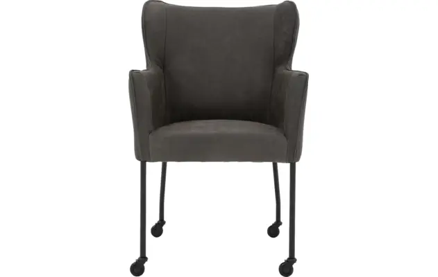 Goossens excellent eetkamerstoel leogang zwart leer - 8218722-03