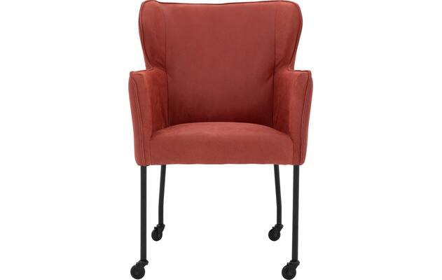 Goossens excellent eetkamerstoel leogang rood leer - 8218724-03