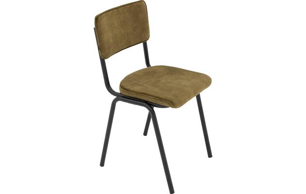 Goossens eetkamerstoel chaplin groen stof - 8219148-03