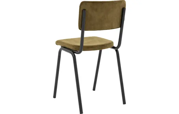 Goossens eetkamerstoel chaplin groen stof - 8219148-04