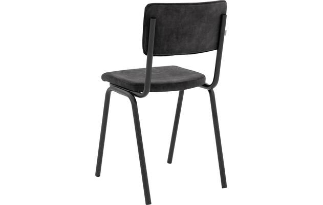 Goossens eetkamerstoel chaplin grijs stof - 8219149-03