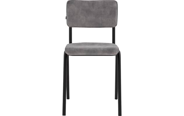 Goossens eetkamerstoel chaplin grijs stof - 8219150-01