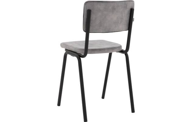 Goossens eetkamerstoel chaplin grijs stof - 8219150-03