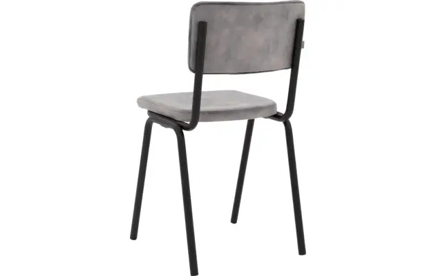 Goossens eetkamerstoel chaplin grijs stof - 8219150-03