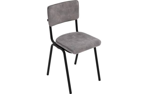 Goossens eetkamerstoel chaplin grijs stof - 8219150-04
