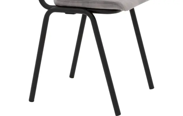 Goossens eetkamerstoel chaplin grijs stof - 8219150-05