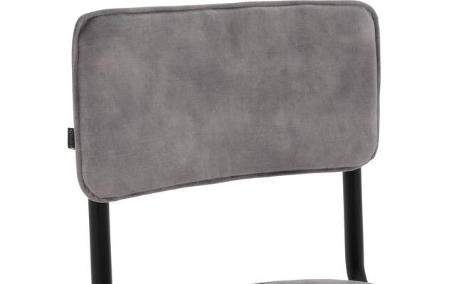 Goossens eetkamerstoel chaplin grijs stof - 8219150-06