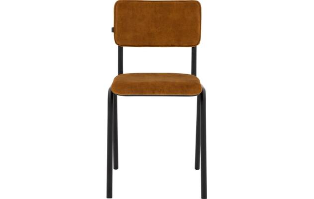 Goossens eetkamerstoel chaplin geel stof - 8219152-01