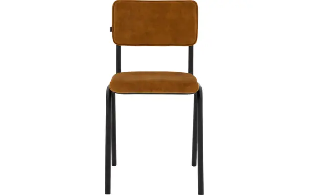 Goossens eetkamerstoel chaplin geel stof - 8219152-01