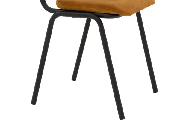 Goossens eetkamerstoel chaplin geel stof - 8219152-05