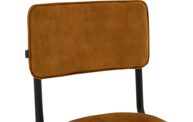 Goossens eetkamerstoel chaplin geel stof - 8219152-06