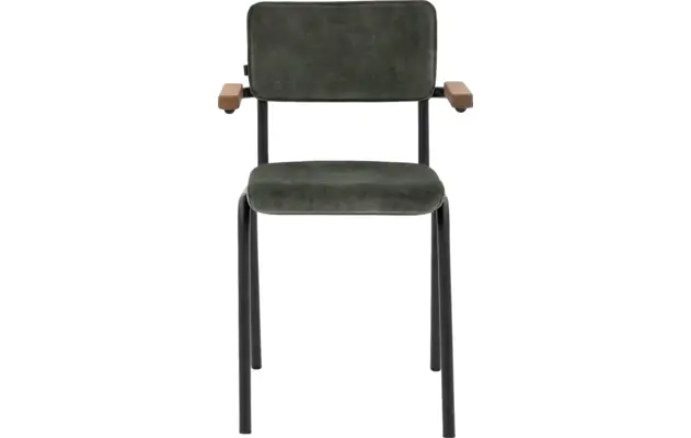 Goossens eetkamerstoel chaplin groen stof - 8219157-02