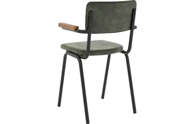 Goossens eetkamerstoel chaplin groen stof - 8219157-03