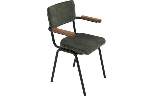 Goossens eetkamerstoel chaplin groen stof - 8219157-04