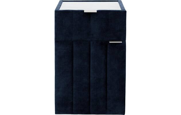 Goossens excellent nachtkastje briljant supreme blauw stof - 8219201-01