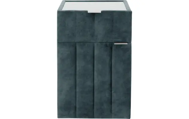 Goossens excellent nachtkastje briljant supreme blauw stof - 8219205-01