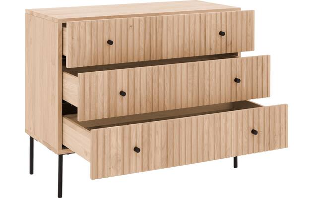 Goossens ladekast capelli onbewerkt eiken - 8219214-04