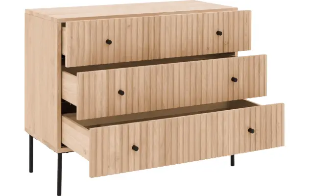 Goossens ladekast capelli onbewerkt eiken - 8219214-04