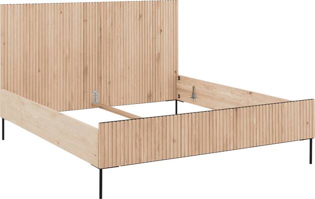 Goossens bedframe capelli wit eiken - 8219217-04
