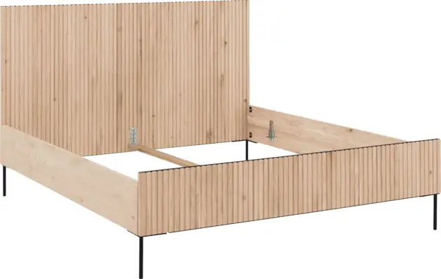 Goossens bedframe capelli wit eiken - 8219217-04