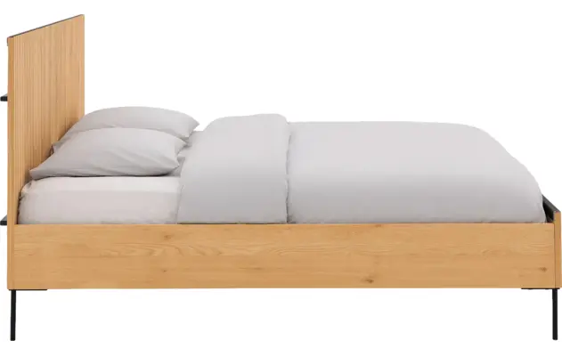 Goossens bedframe capelli blank eiken - 8219218-03