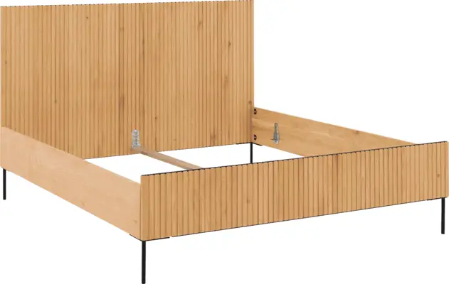 Goossens bedframe capelli blank eiken - 8219218-04