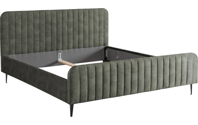 Goossens bedframe attent groen stof - 8219238-05