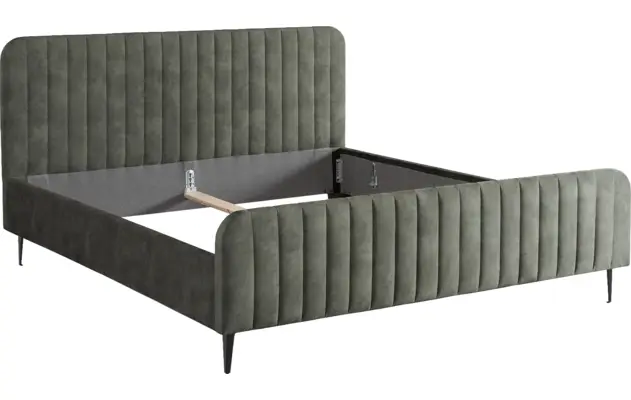 Goossens bedframe attent groen stof - 8219238-05