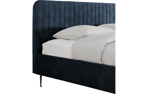 Goossens bedframe attent blauw stof - 8219239-03