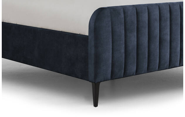 Goossens bedframe attent blauw stof - 8219239-04