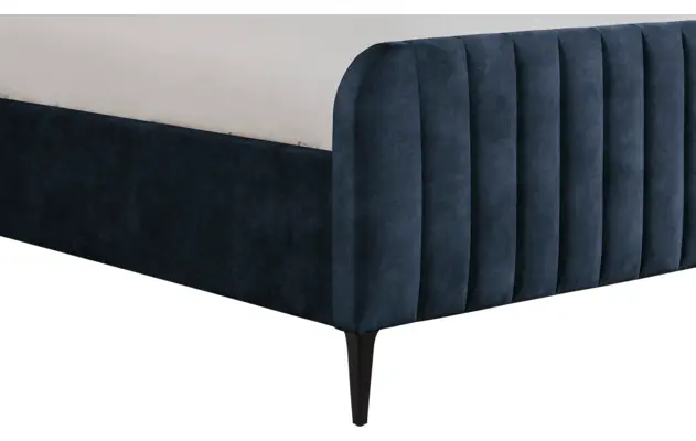 Goossens bedframe attent blauw stof - 8219239-04