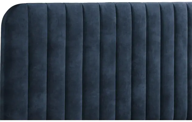 Goossens bedframe attent blauw stof - 8219239-06