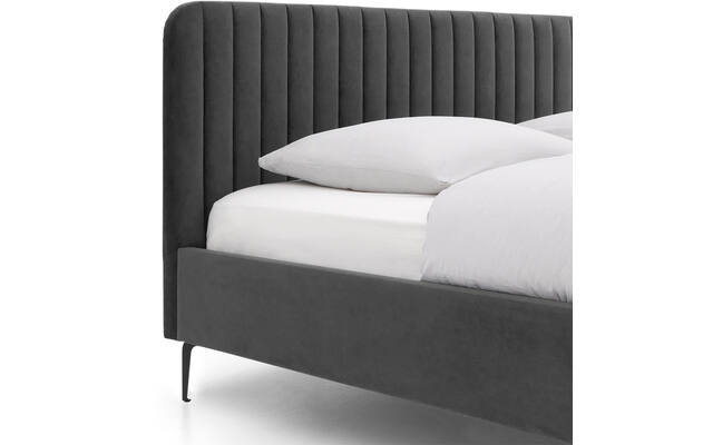 Goossens bedframe attent grijs stof - 8219240-06-A