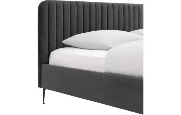 Goossens bedframe attent grijs stof - 8219240-06-A