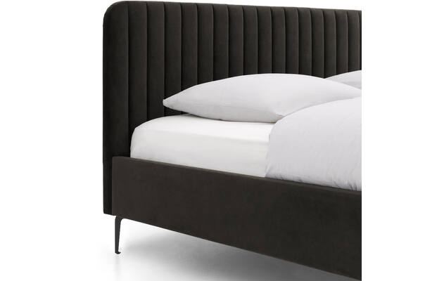 Goossens bedframe attent bruin stof - 8219241-06-A