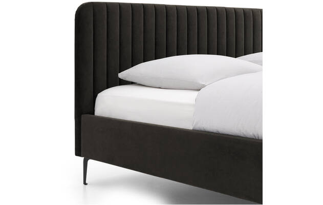 Goossens bedframe attent bruin stof - 8219241-06