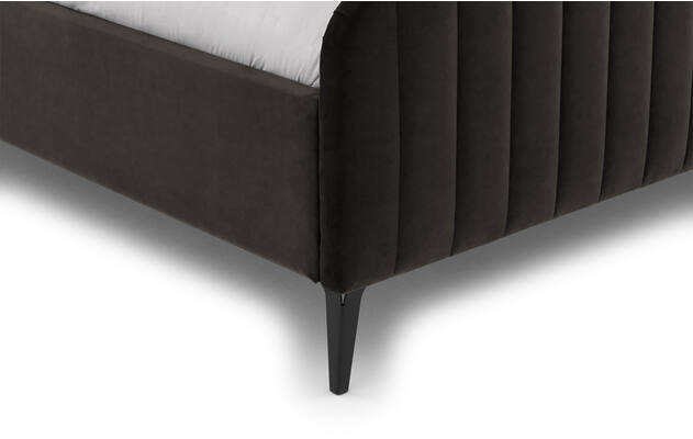 Goossens bedframe attent bruin stof - 8219241-07