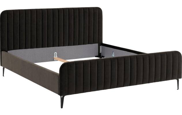 Goossens bedframe attent bruin stof - 8219241-08