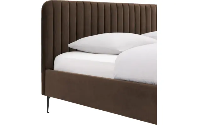 Goossens bedframe attent bruin stof - 8219242-06-A