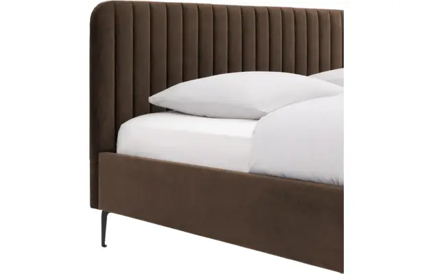 Goossens bedframe attent bruin stof - 8219242-06