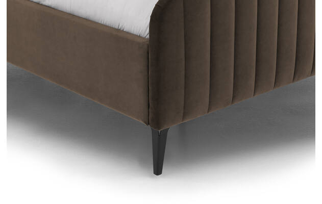 Goossens bedframe attent bruin stof - 8219242-07-A