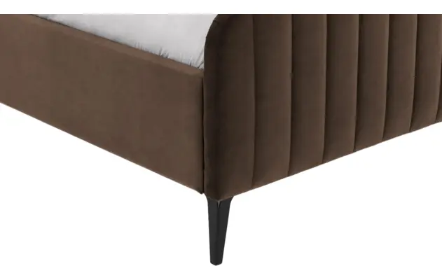 Goossens bedframe attent bruin stof - 8219242-07-A