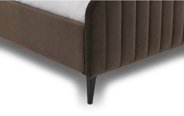 Goossens bedframe attent bruin stof - 8219242-07