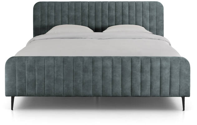 Goossens bedframe attent blauw stof - 8219243-01