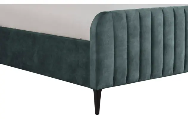 Goossens bedframe attent blauw stof - 8219243-04