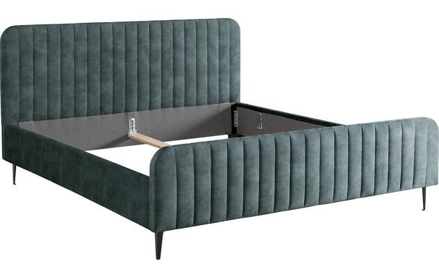 Goossens bedframe attent blauw stof - 8219243-05