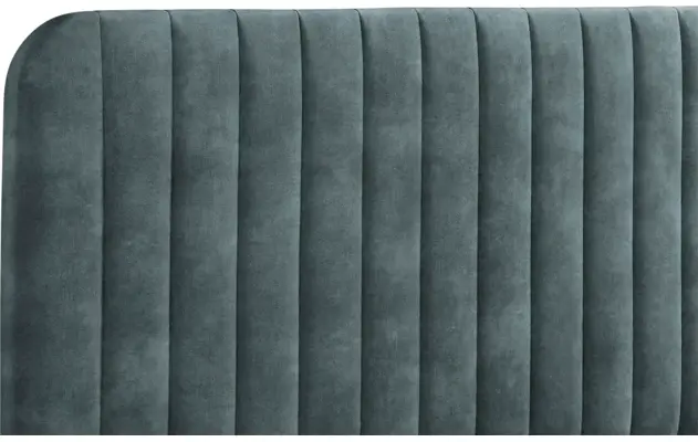 Goossens bedframe attent blauw stof - 8219243-06