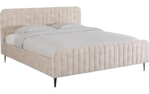 Goossens bedframe attent beige stof - 8219244-02a