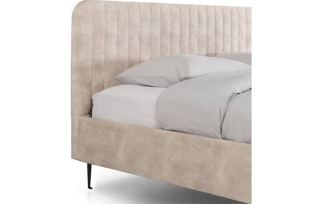 Goossens bedframe attent beige stof - 8219244-03a